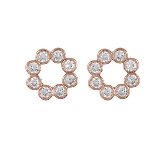 Kate Spade Open Circle Bezel Stud Earrings